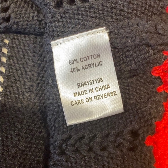 OHMG WOMEN'S CROCHET TOP BLACK SIZE LARGE - Picture 5 of 5